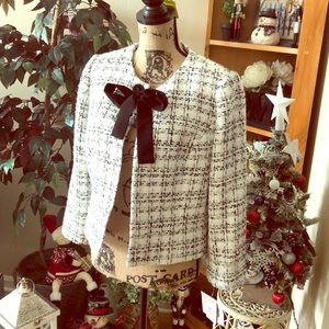 Nine West Black/Ivory blazer/jacket